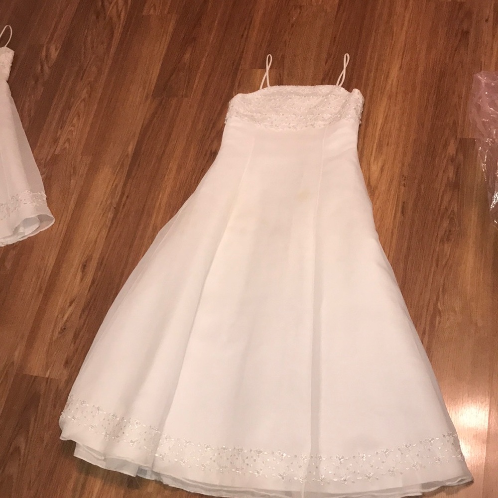 White Flower Girl Dress